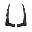 Underside view of the glossy black side skirt rocker panel showing mounting points