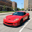 Uninstalled pair of ZR1 style gloss black side skirt rocker panels