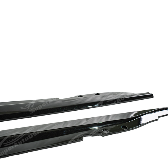 Detailed view of the integrated rear winglet on the Z06 style side skirt