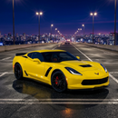 High-gloss black Z06 style side skirts for Chevrolet Corvette C7 2014-2019