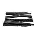 2017 Chevrolet Corvette C7 in motion with Z06 style gloss black side skirts