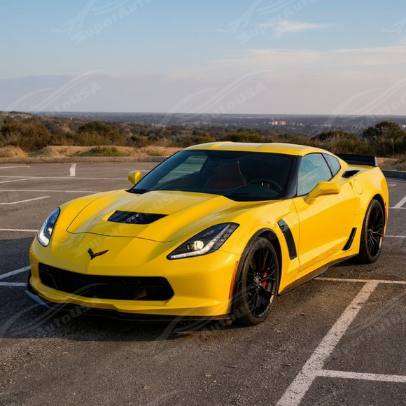 Durable high-impact ABS plastic construction of the Z06 style gloss black C7 rocker panel
