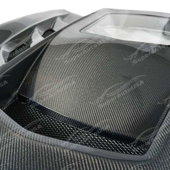 Lightweight SuperAutoUSA real carbon fiber material of Corvette C7 hood
