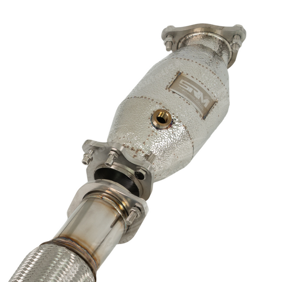 Complete standalone view of the SRM 300-cell cat kit including gaskets and mounting hardware