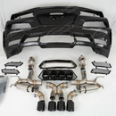 Close-up of the expanded honeycomb mesh cooling vents on the SRM Z06 conversion bumper