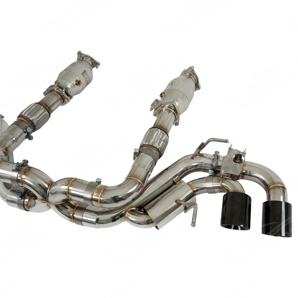 Action shot showing the internal valves in "Open" (Exotic) and "Closed" (Stealth) positions