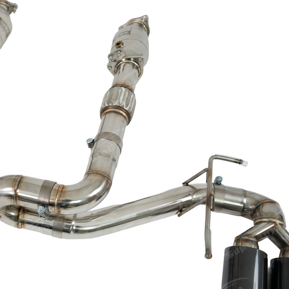 Visual of the integrated thermal heat blankets on the cats and heat shielding on the X-Series pipes