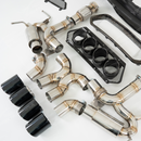 View of the integrated heat shielding components included with the SRM center-exit kit