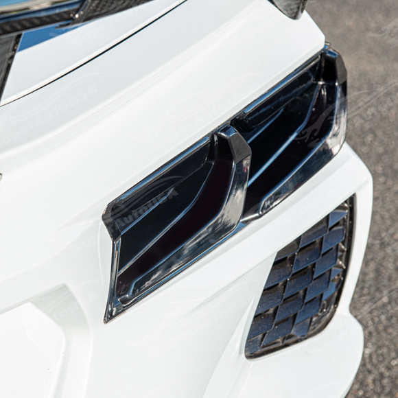 Blackout rear tail light lens cover for Chevy Corvette C8 2020-2026

