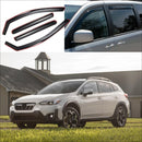 Fit 2018-2023 Subaru Crosstrek XV In-Channel Vent Window Visors Rain Sun Wind Guards Shade Deflectors-1