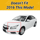 Fits Chevrolet Cruze 2016-2019 In-Channel Window Vent Visor Rain Guard Shade Deflector-3