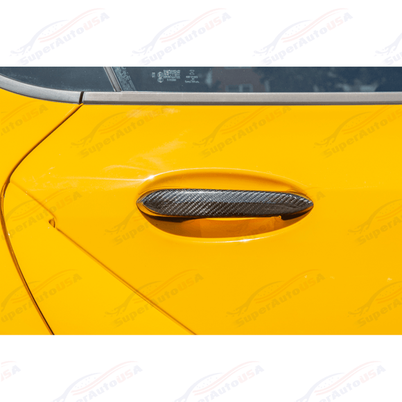 For 2020-Up Toyota Supra Carbon Fiber Side Door Handle Cover