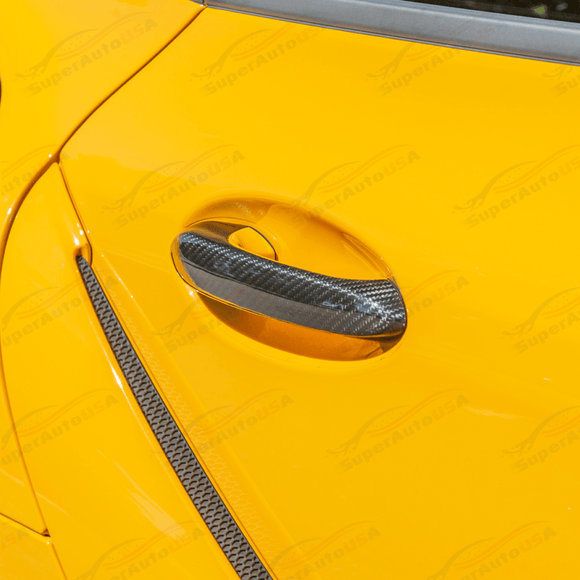 For 2020-Up Toyota Supra Carbon Fiber Side Door Handle Cover