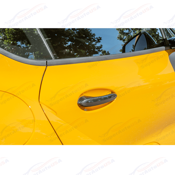 For 2020-Up Toyota Supra Carbon Fiber Side Door Handle Cover