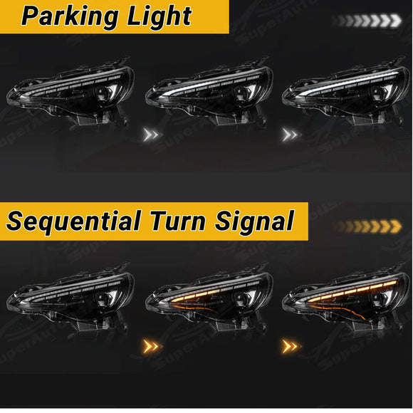 Se adapta al conjunto de faros delanteros LED Toyota 86/BRZ 2013-2020 2017-2020 