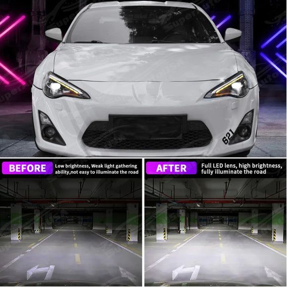 Se adapta al conjunto de faros delanteros LED Toyota 86/BRZ 2013-2020 2017-2020 