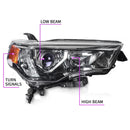 Se adapta al conjunto secuencial de luces delanteras estilo OE de Toyota 4Runner 2014-2024 -5