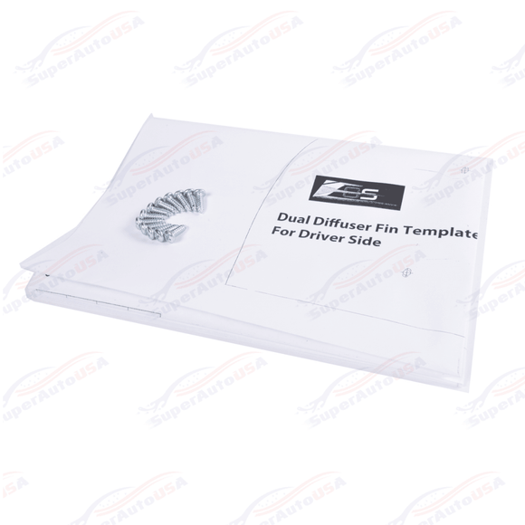 Fits 2014-2019 Corvette C7 Rear Bumper Lower Air Diffuser Fins