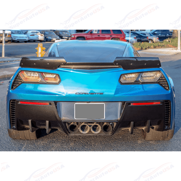 Fits 2014-2019 Corvette C7 Rear Bumper Lower Air Diffuser Fins