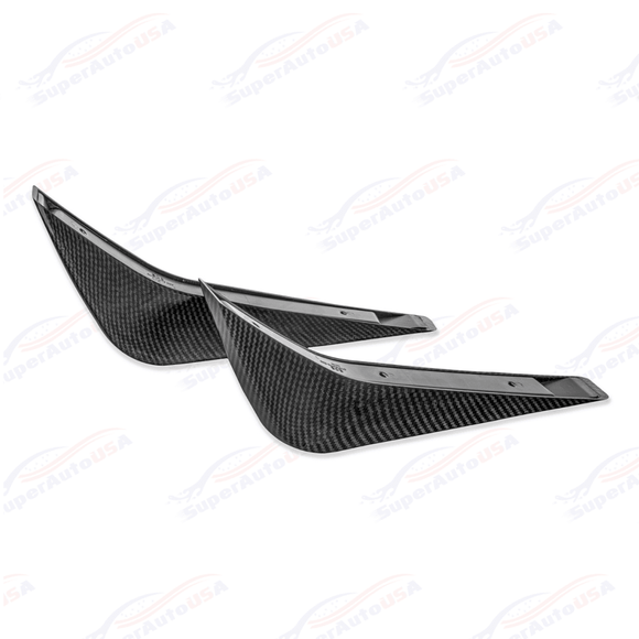Fits 2014-2019 Corvette C7 Rear Bumper Lower Air Diffuser Fins