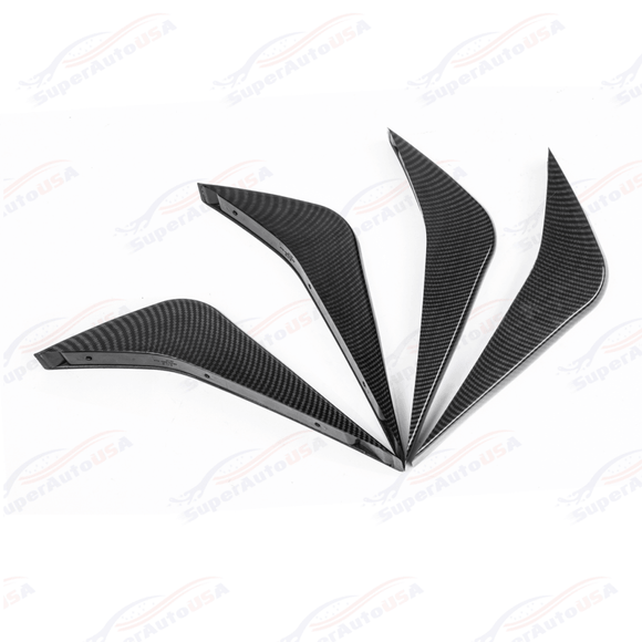 Fits 2014-2019 Corvette C7 Rear Bumper Lower Air Diffuser Fins