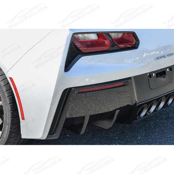 Fits 2014-2019 Corvette C7 Rear Bumper Lower Air Diffuser Fins