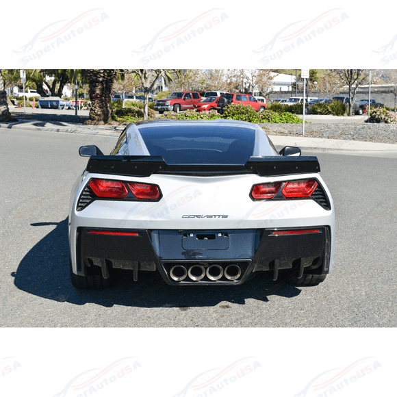 Fits 2014-2019 Corvette C7 Rear Bumper Lower Air Diffuser Fins
