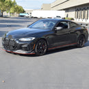 Fits 2021-2025 BMW G22/G23 430i/M440i 4 Series CSL Style Real Carbon Fiber Side Skirt Front Lip-20