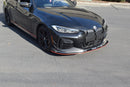 Fits 2021-2025 BMW G22/G23 430i/M440i 4 Series CSL Style Real Carbon Fiber Side Skirt Front Lip-16