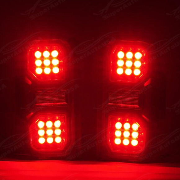 Fits 2021-2024 Ford Bronco Full LED Raptor Style Taillights Sequential Assembly