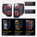 Fits 2021-2024 Ford Bronco Sport Full LED Raptor Style Taillights Sequential Assembly-2