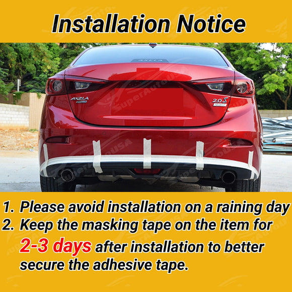 For 2019-2023 BMW X6 G06 Gloss Black M Sport Front Lip Splitter