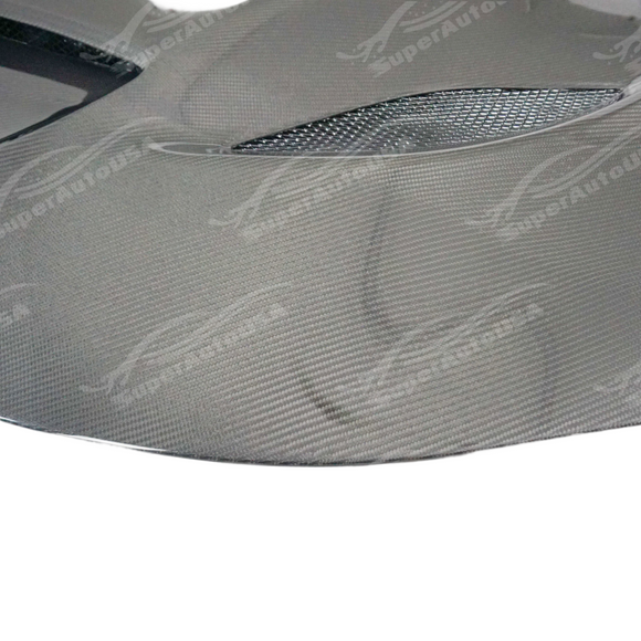 Real carbon fiber SRT style front engine hood on a 2015 Dodge Charger