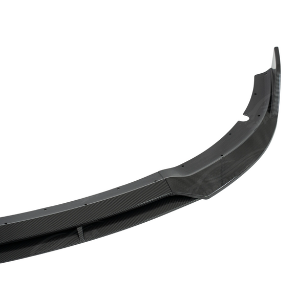 Durable high-impact ABS plastic construction of the Charger SRT 4-piece carbon print lip