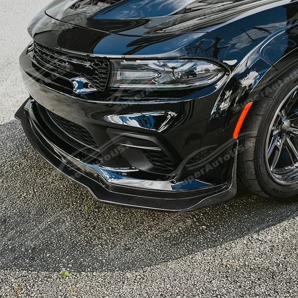 Underside view of H style front splitter showing mounting points
