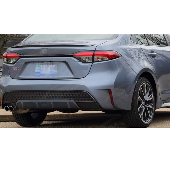 Stylish Black Rear Bumper Lower Honeycomb Cover for 2021 Corolla XSE by SuperAutoUSA
