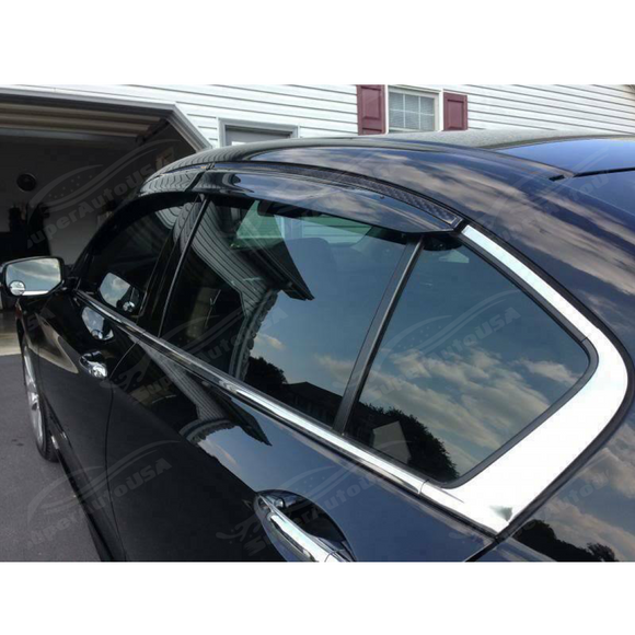 High-Performance Carbon Fiber Print Trim Visor Deflector for 2015 Subaru Forester by SuperAutoUSA