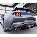 Aerodynamic Rear Bumper Diffuser Kit with Front Fascia for Ford Mustang GT Premium 2024.
