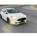 2012 Ford Focus Front Splitters in Gloss Black for Sporty Look by SuperAutoUSA
