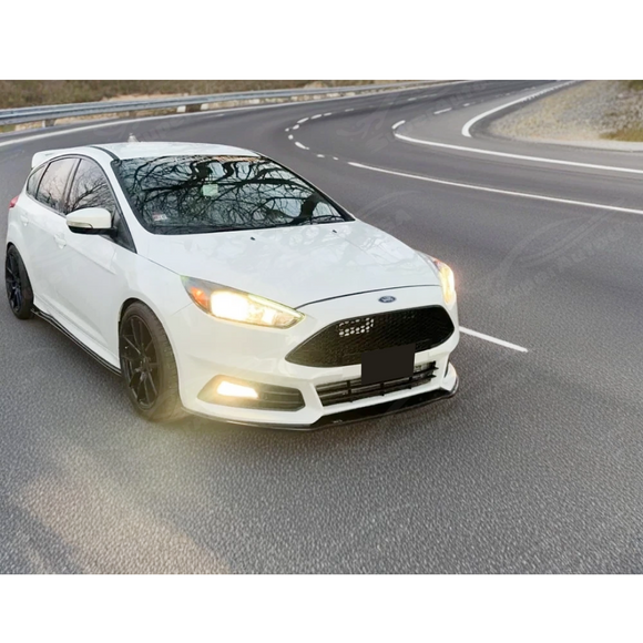 2012 Ford Focus Front Splitters in Gloss Black for Sporty Look by SuperAutoUSA
