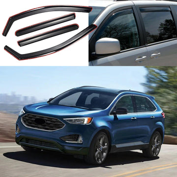 Se adapta a Ford Edge 2015-2024, viseras para ventanas con ventilación en canal, protectores contra la lluvia, el sol y el viento, deflectores de sombra 