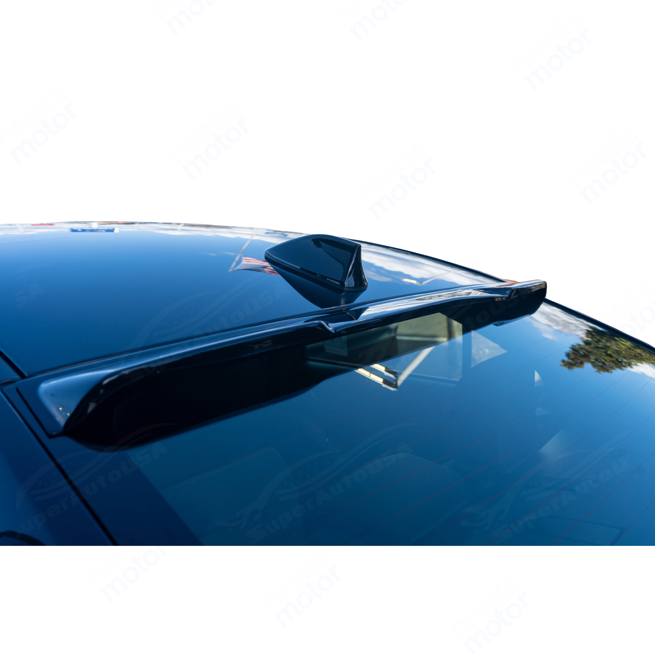 Fits 2009-2014 Acura TSX 3D Mugen Style Window Visors & Rear Roof Spoiler