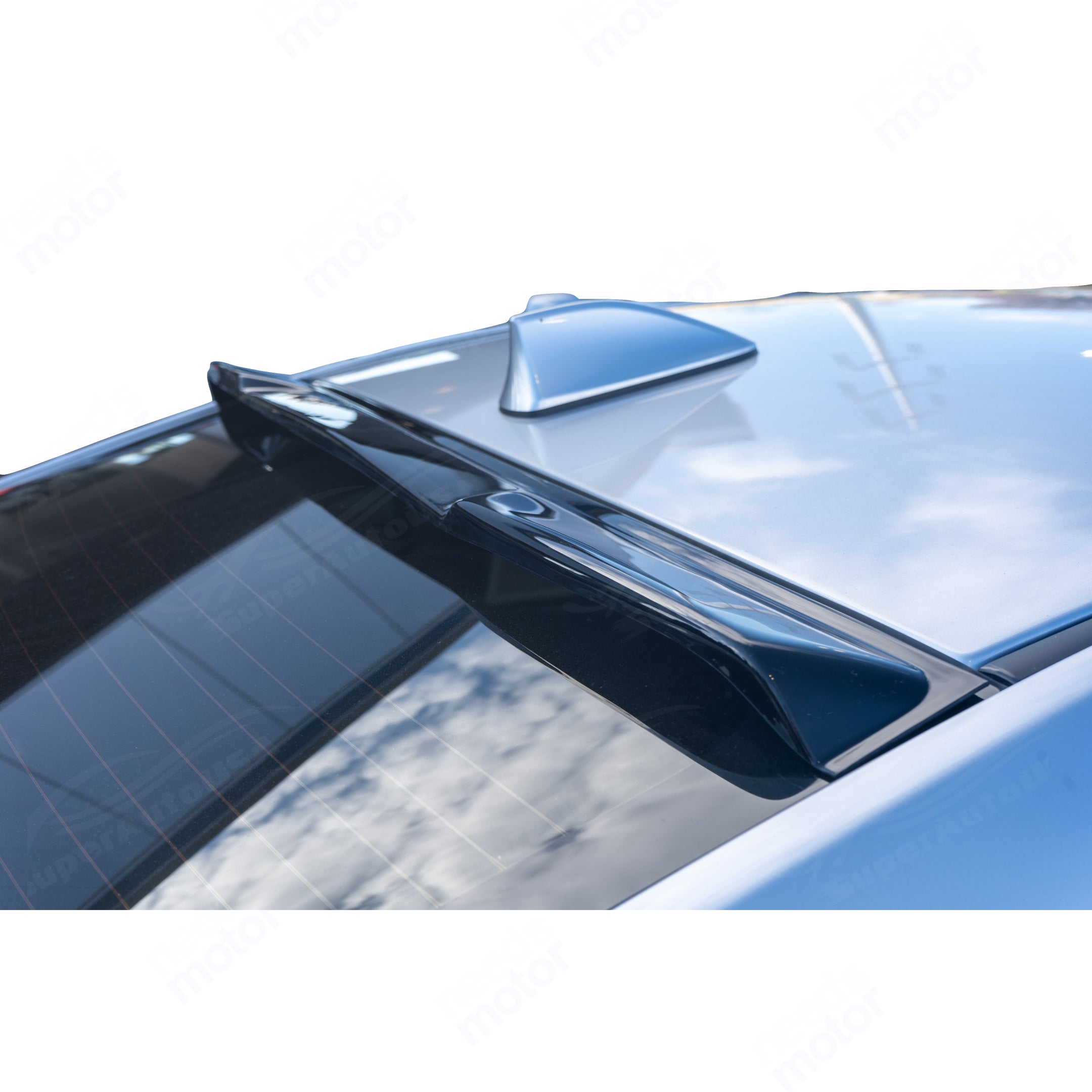 Fits 2014-2018 Mazda3 3D Mugen Style Window Visors & Rear Roof Spoiler