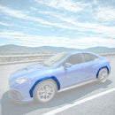 Genuine K7X WR Blue Pearl paint on WRX fender flares
