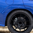 Genuine K7X WR Blue Pearl paint on WRX fender flares

