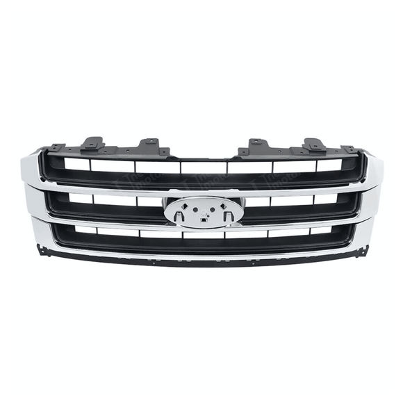 Fits 2015-2018 Ford Expedition Chrome & Black Front Bumper Grill Mesh ...