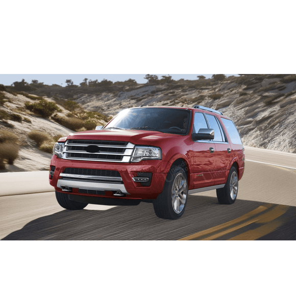 Fits 2015-2018 Ford Expedition Chrome & Black Front Bumper Grill Mesh Grille