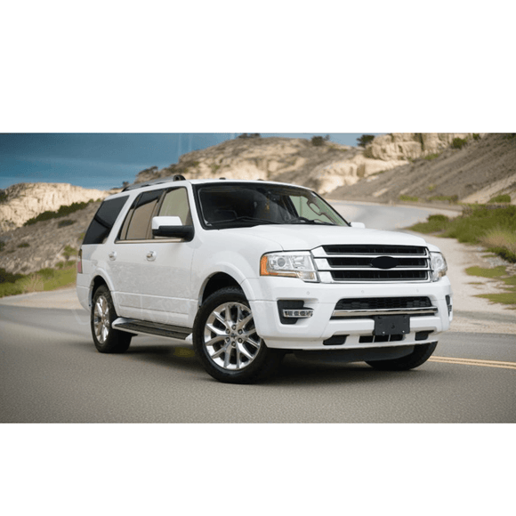 Fits 2015-2018 Ford Expedition Chrome & Black Front Bumper Grill Mesh Grille