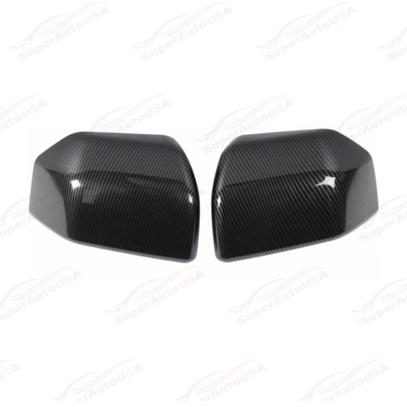 Fits 2015-2020 Ford F150 Carbon Fiber Print Rearview Side Door Mirror Cover Cap