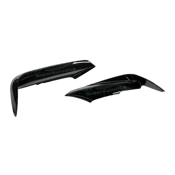 Artistic rendering of the BMW 2012-2019 3-Series F30 M Sport with its Gloss Black Front Fog Light Lamp Cover Trim, reflecting a harmonious design with the front spoiler